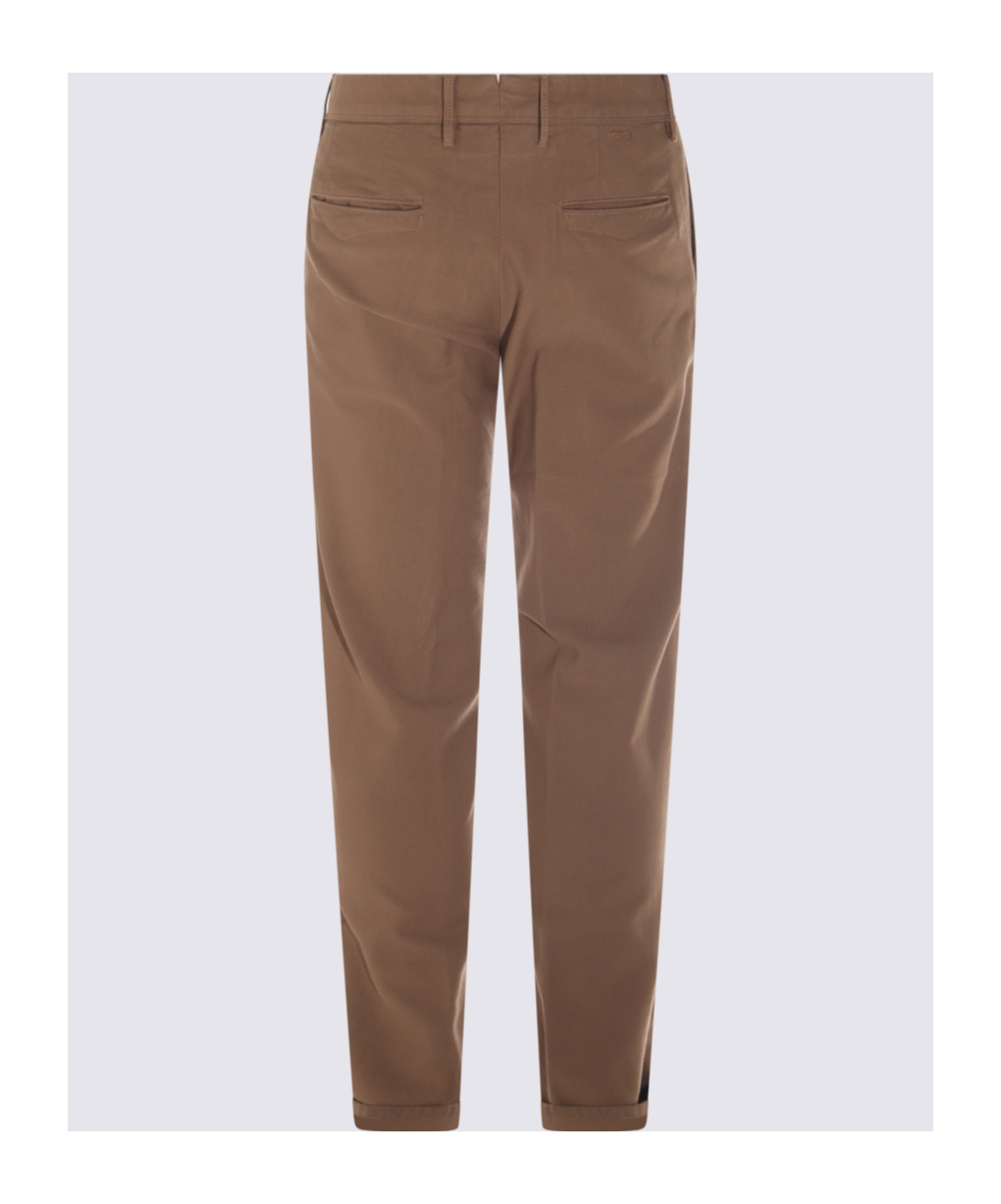 Incotex Trousers With Back And Side Pockets In Brown