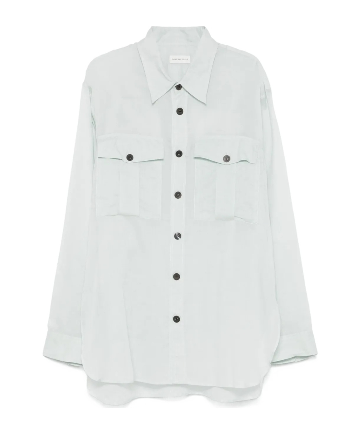 Dries Van Noten Long-sleeved Shirt In White