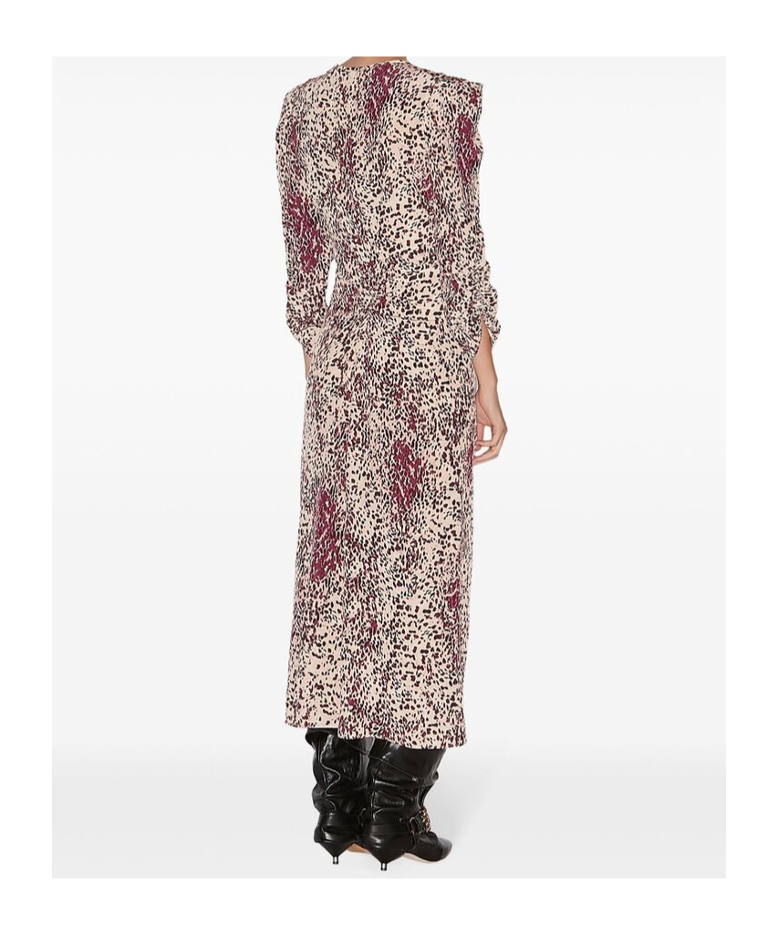 Isabel Marant Midikleid Albini Aus Einem Seidengemisch In Nude