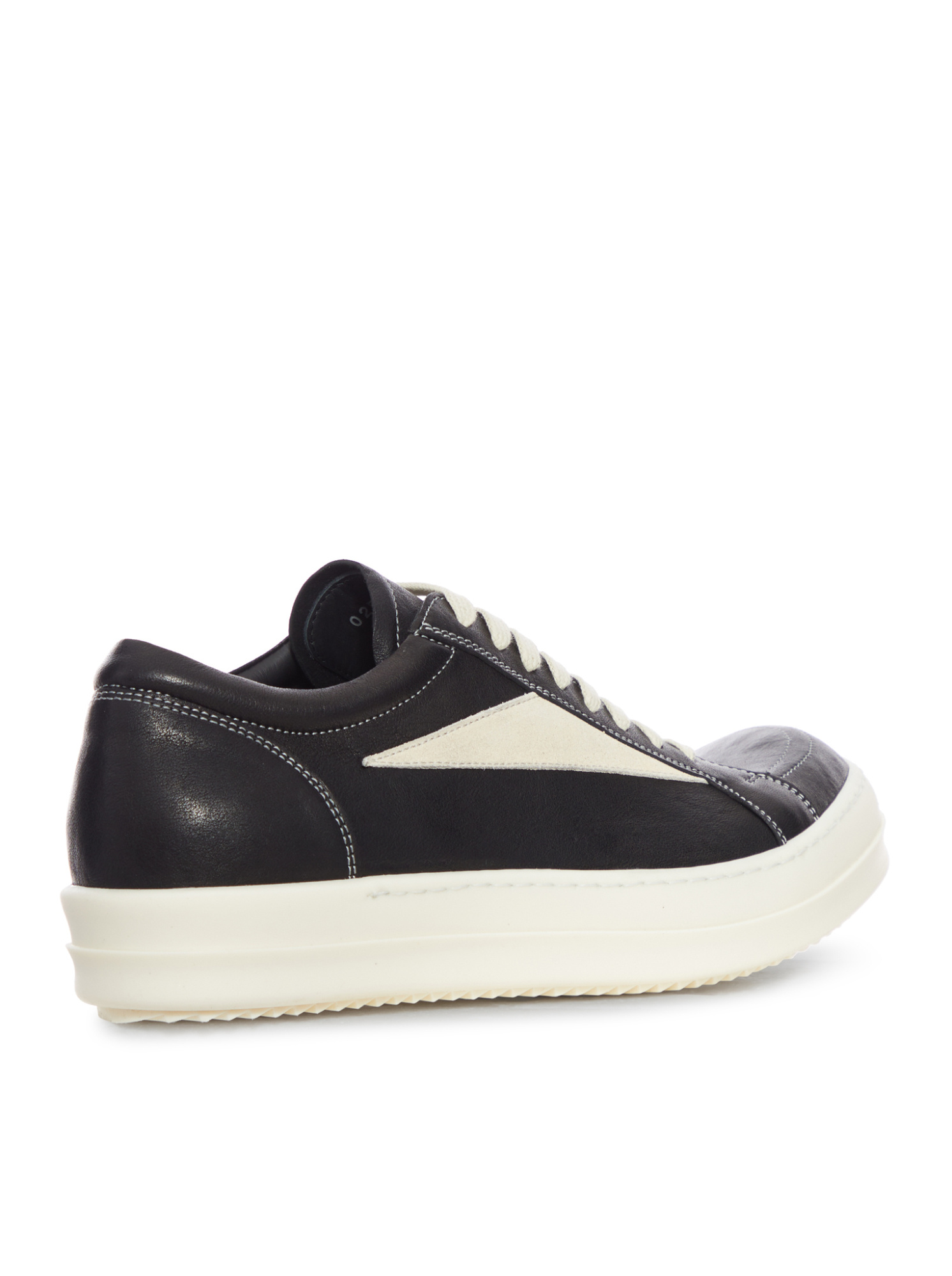 Rick Owens Vintage Sneaks Low Leather Sneakers In White