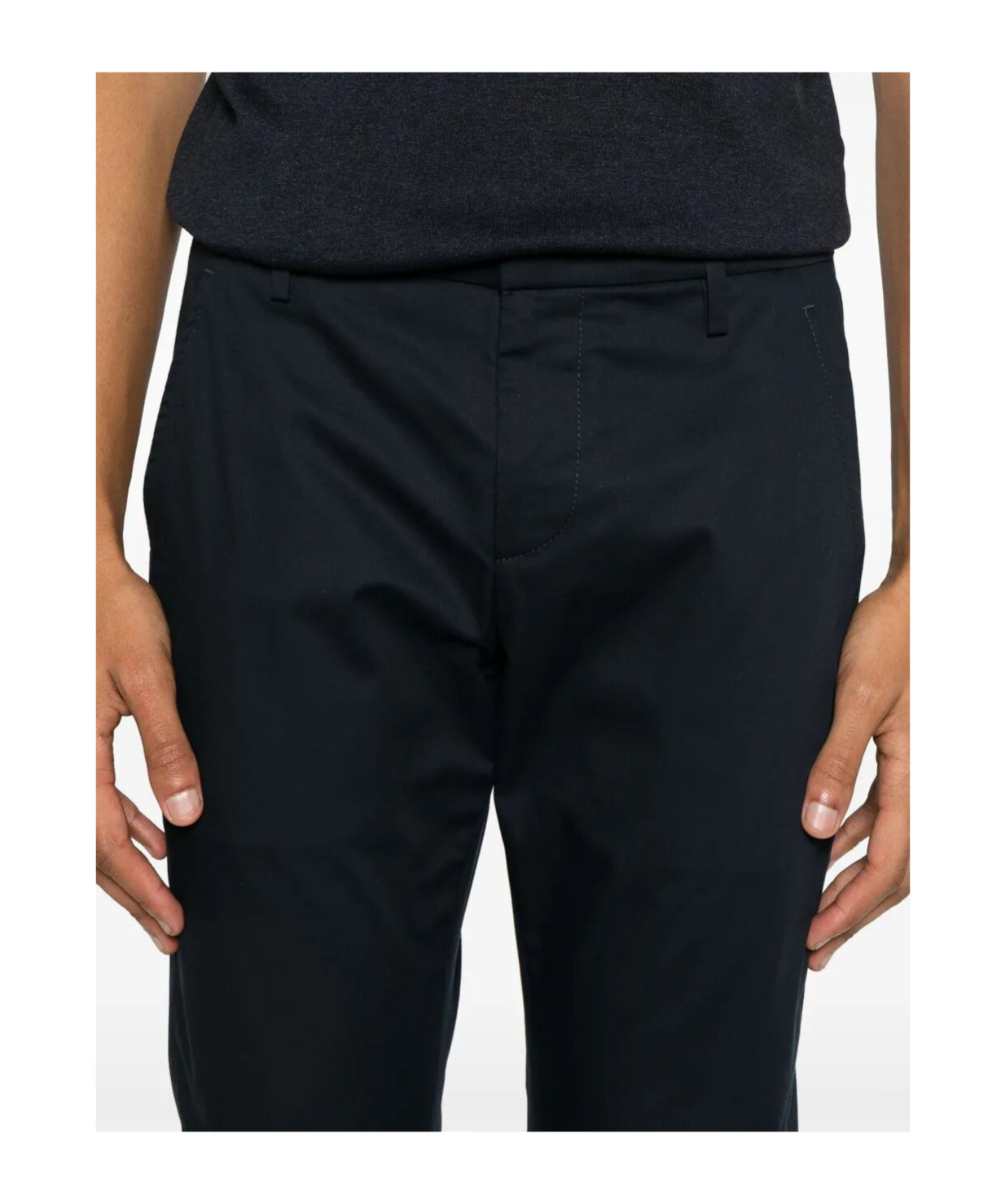 Dondup Belt Loops Slacks In Black
