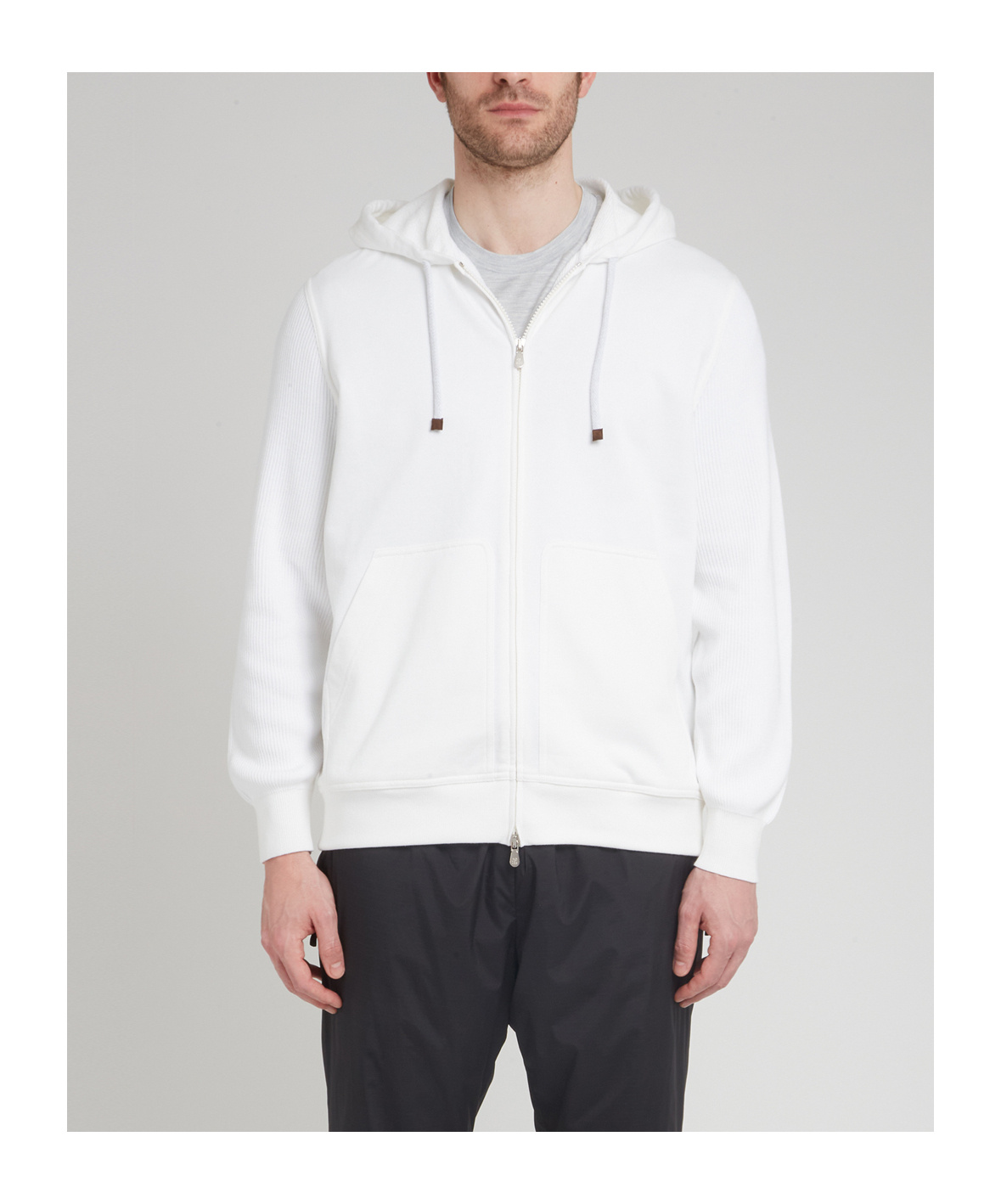 Brunello Cucinelli Long-sleeved Sweater In White