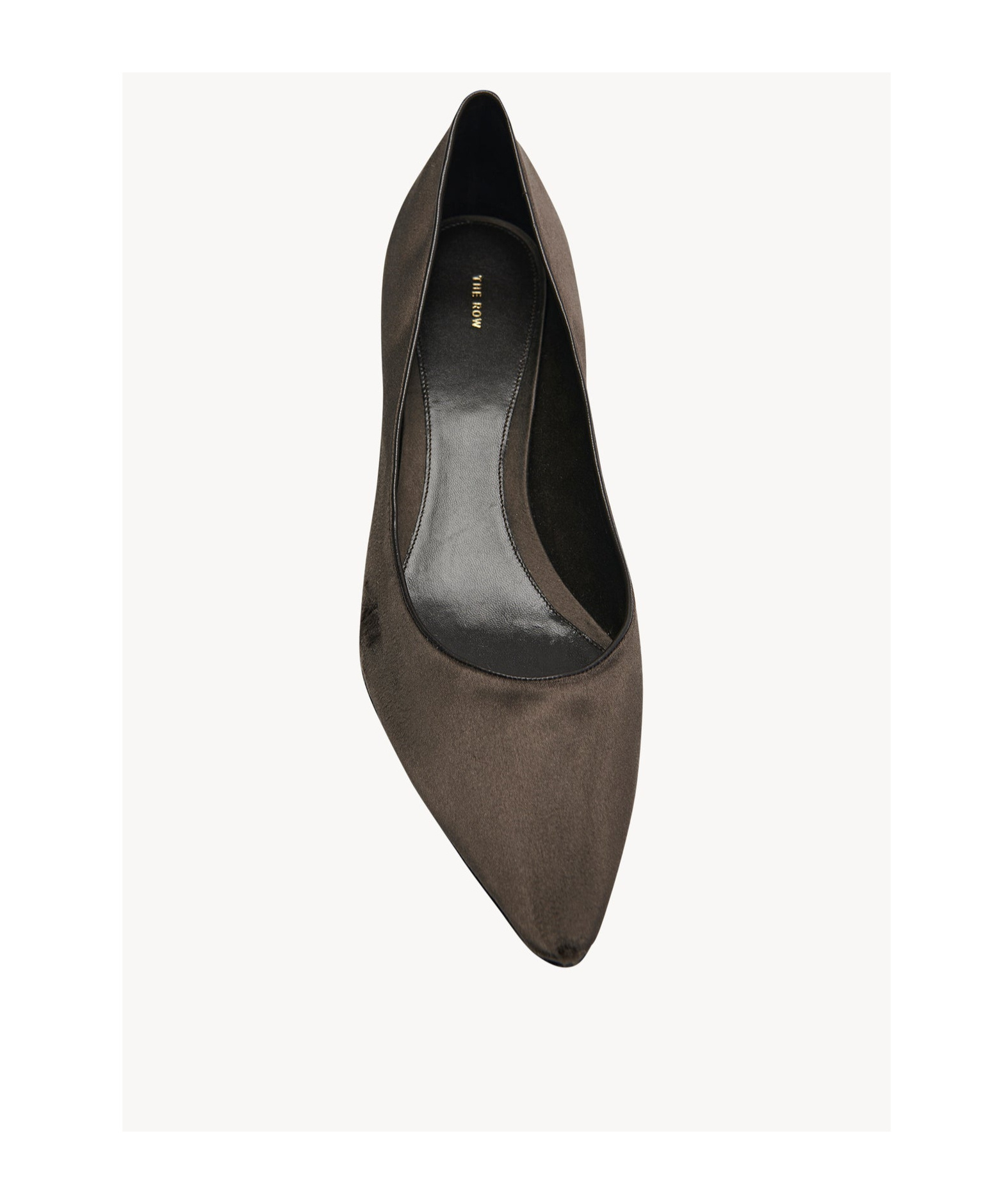 The Row Liisa Satin Kitten Heels In Multi