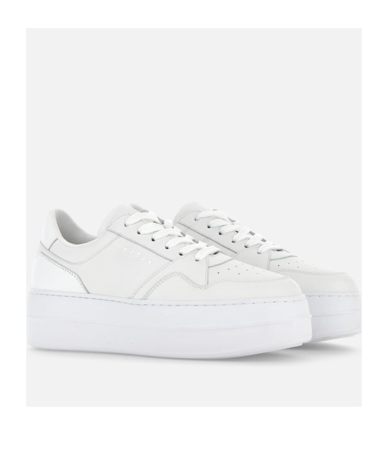 Hogan Platform Skyscraper Sneakers With In White