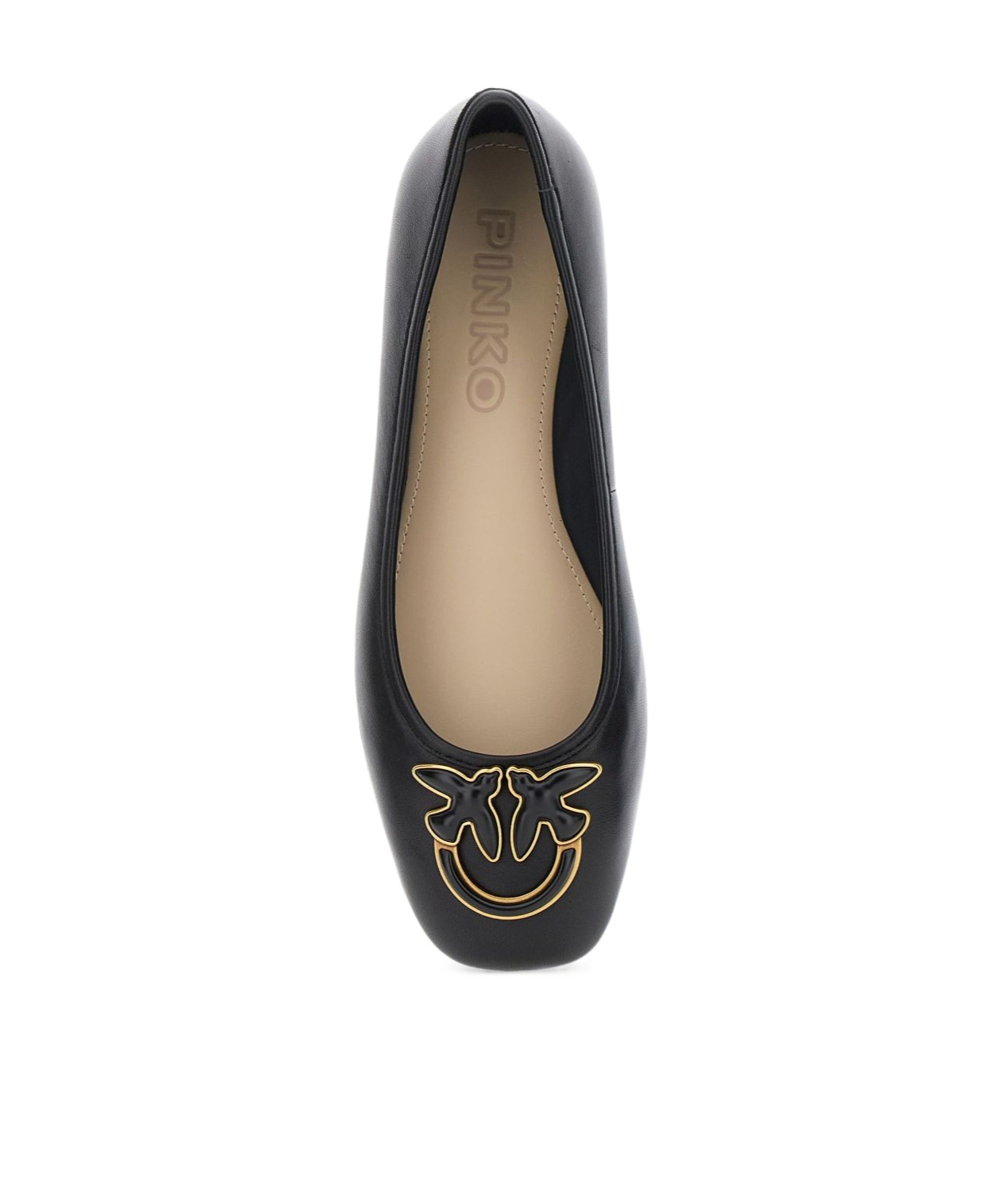 Pinko Pointed-toe Flats In Black