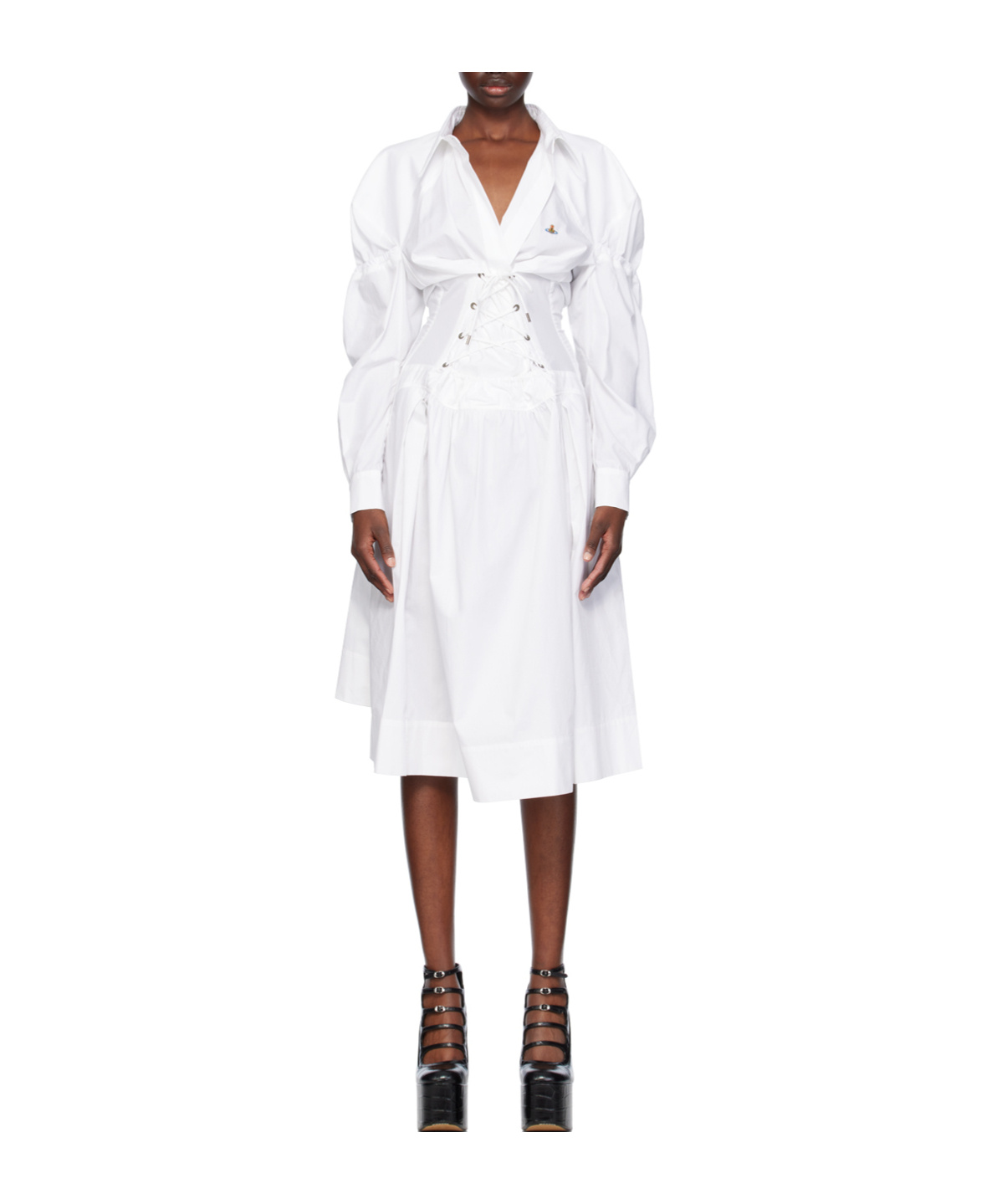Vivienne Westwood Kate Medium Length Dress In White