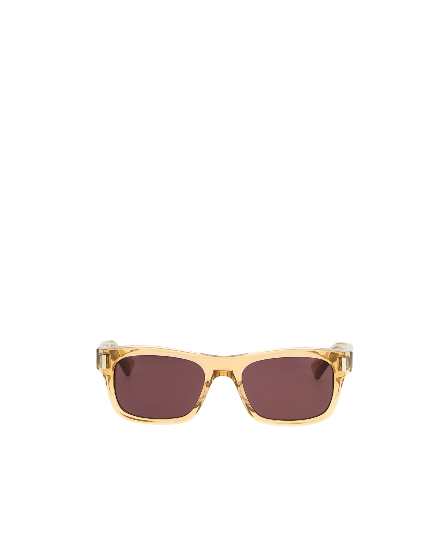Saint Laurent Square-frame Acetate Sunglasses In Brown