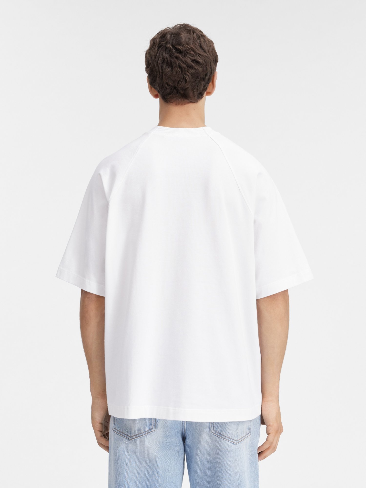 Jacquemus Typo Logo Crewneck T-shirt In White