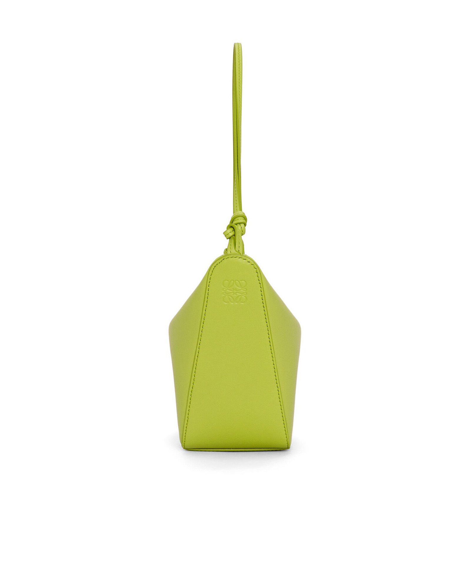 Loewe Mini Hammock Hobo Bag In Classic Calfskin In Green