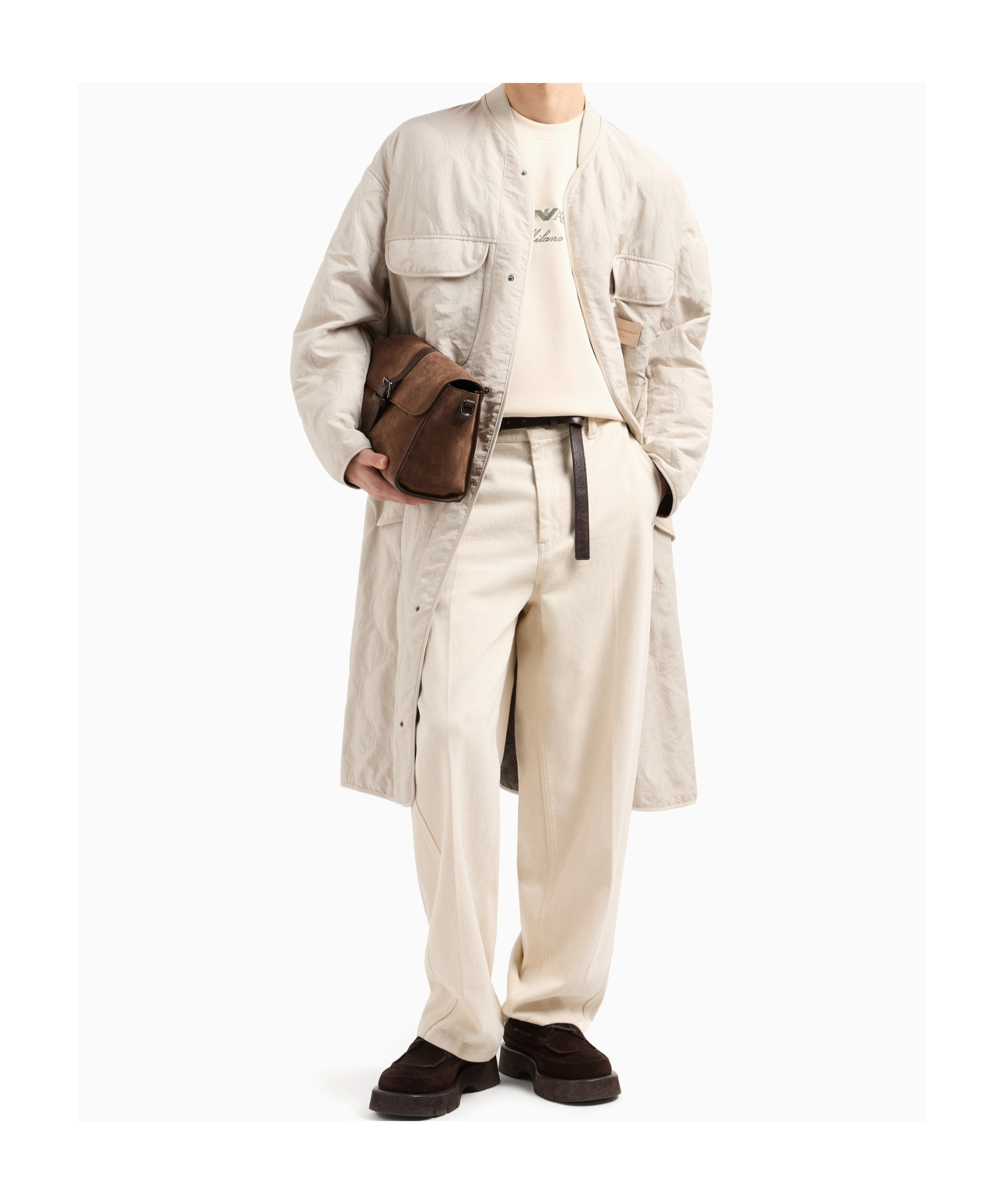 EMPORIO ARMANI EMPORIO ARMANI LOGO EMBROIDERED CREWNECK SWEATSHIRT