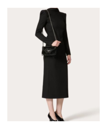 Valentino Women's Loco Small Shoulder Bag In Black