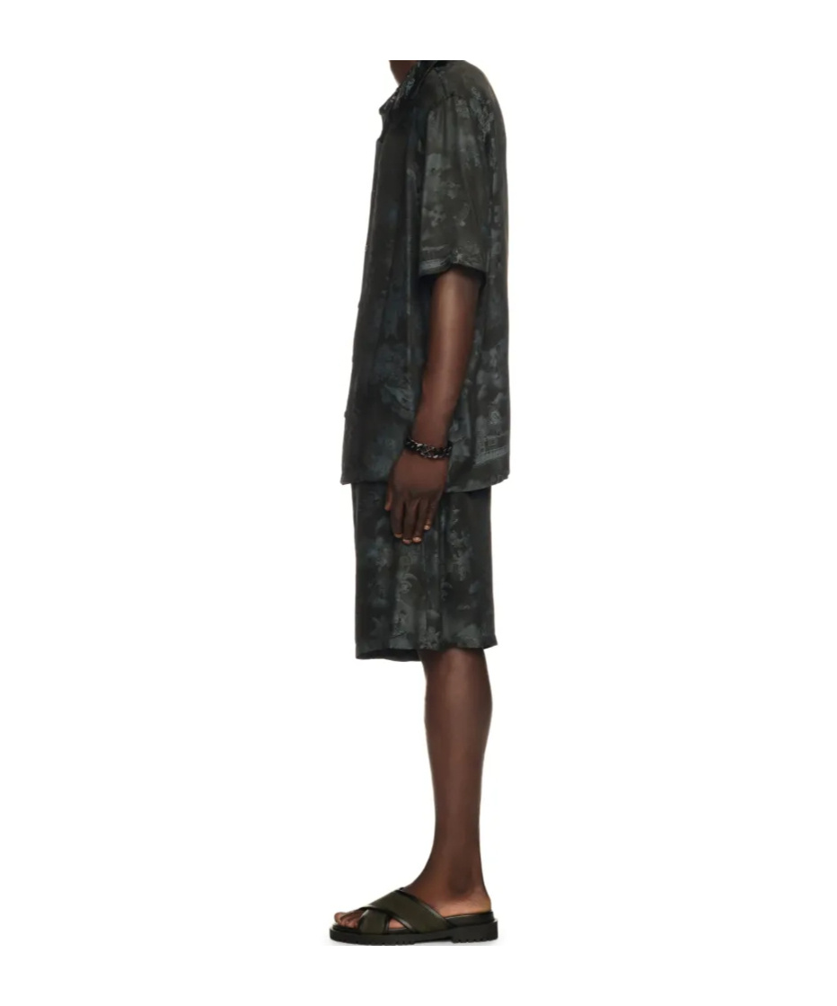 Off-white Jacquard Bowling Bermuda Shorts In Black