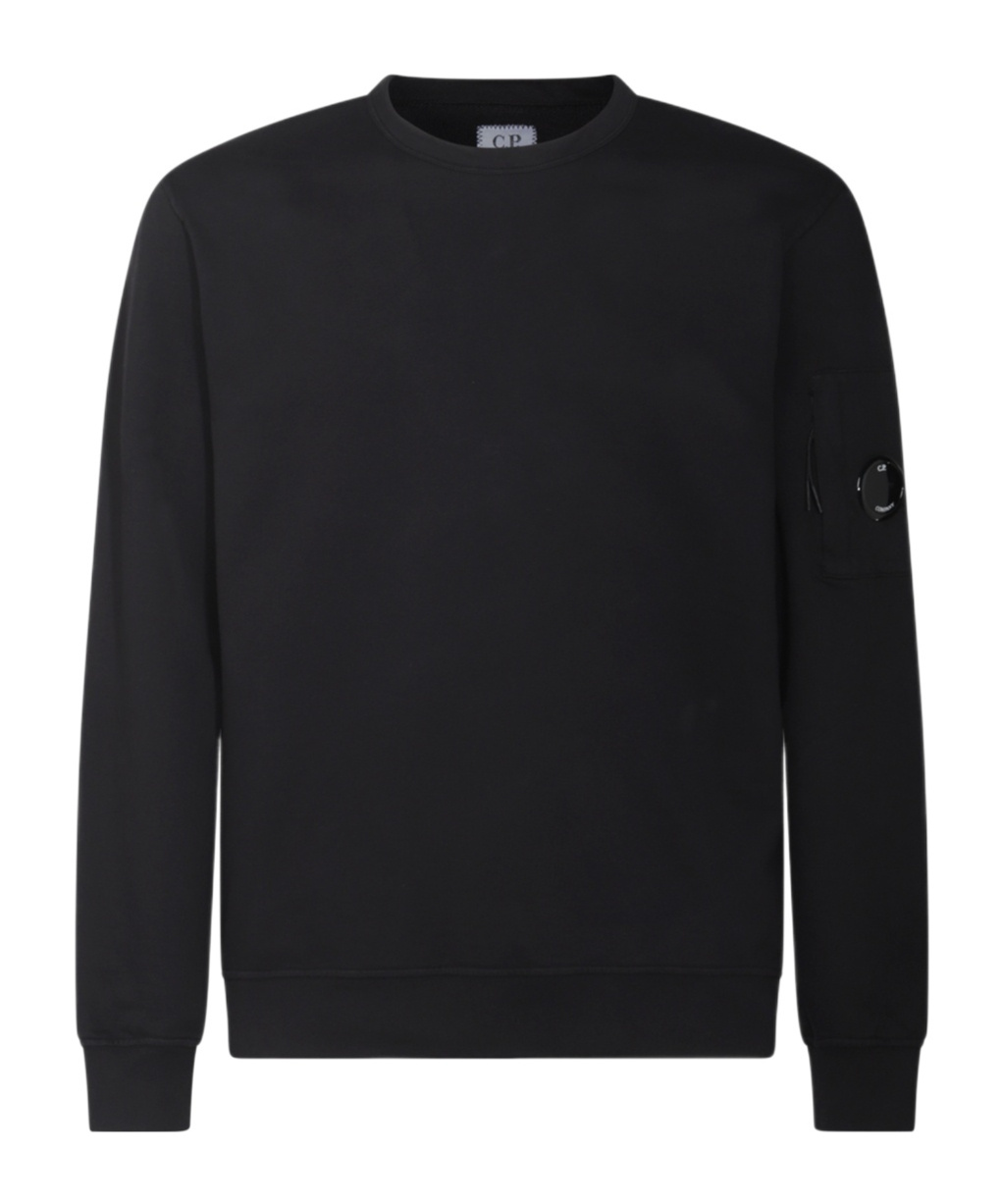C.p. Company Cotton Crewneck Sweatshirt In Black