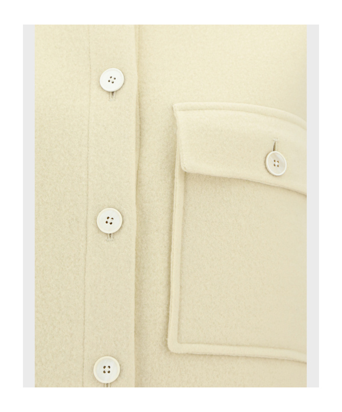 Jil Sander Logo-jacquard Jacket In Nude