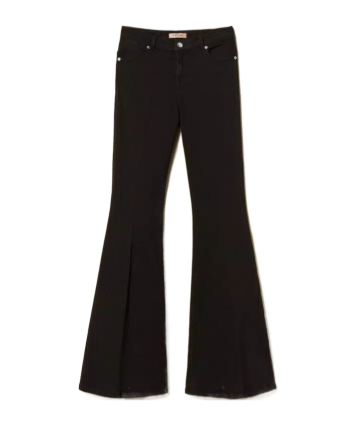 Twinset Flared Trousers In Black