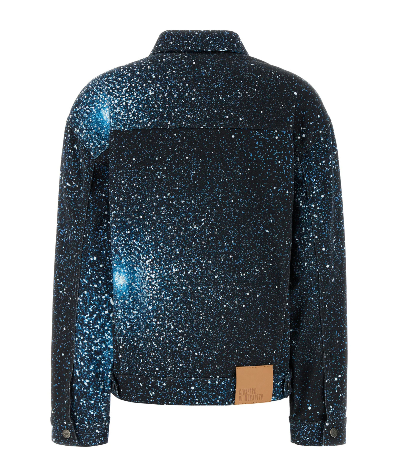 Giuseppe Di Morabito Giubbino In Denim Stretch Stampato  Donna In Blue