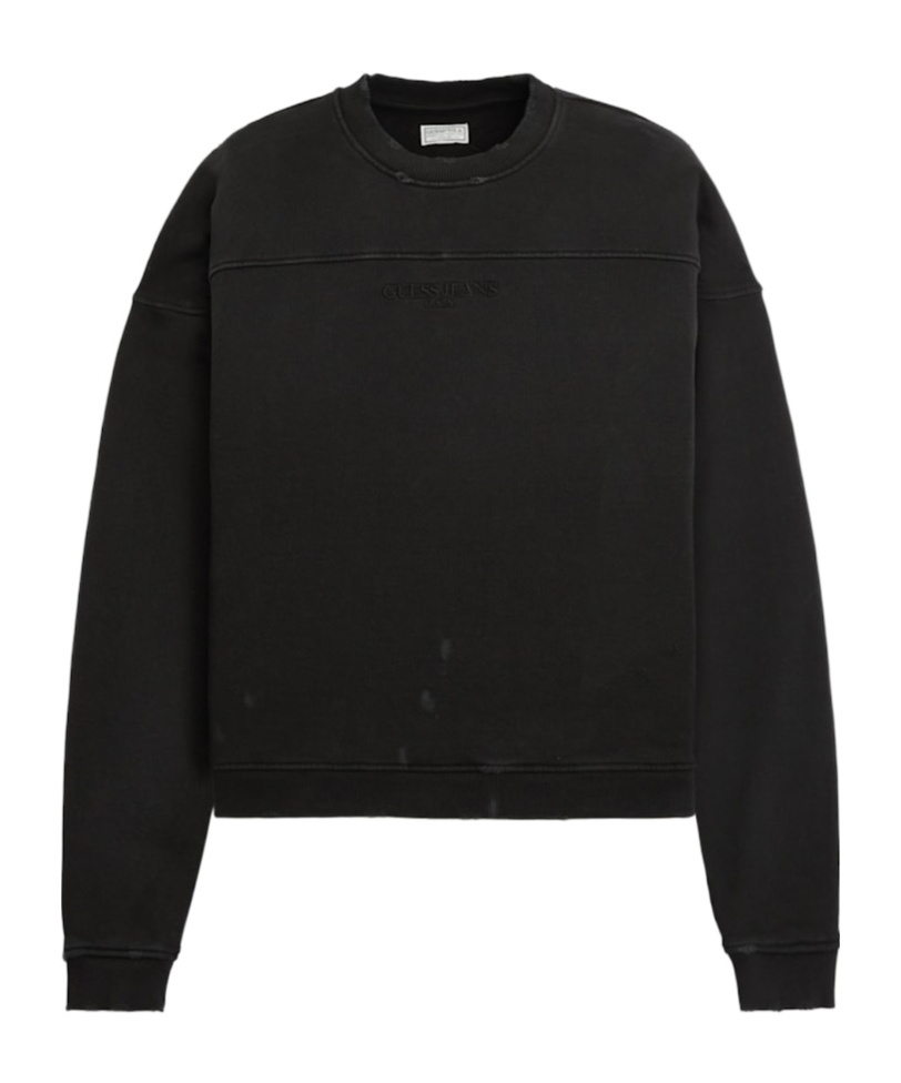Guess Long-sleeved Sweater In Black