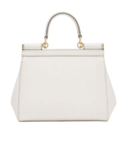 Dolce & Gabbana Medium Sicily Tote Bag In White
