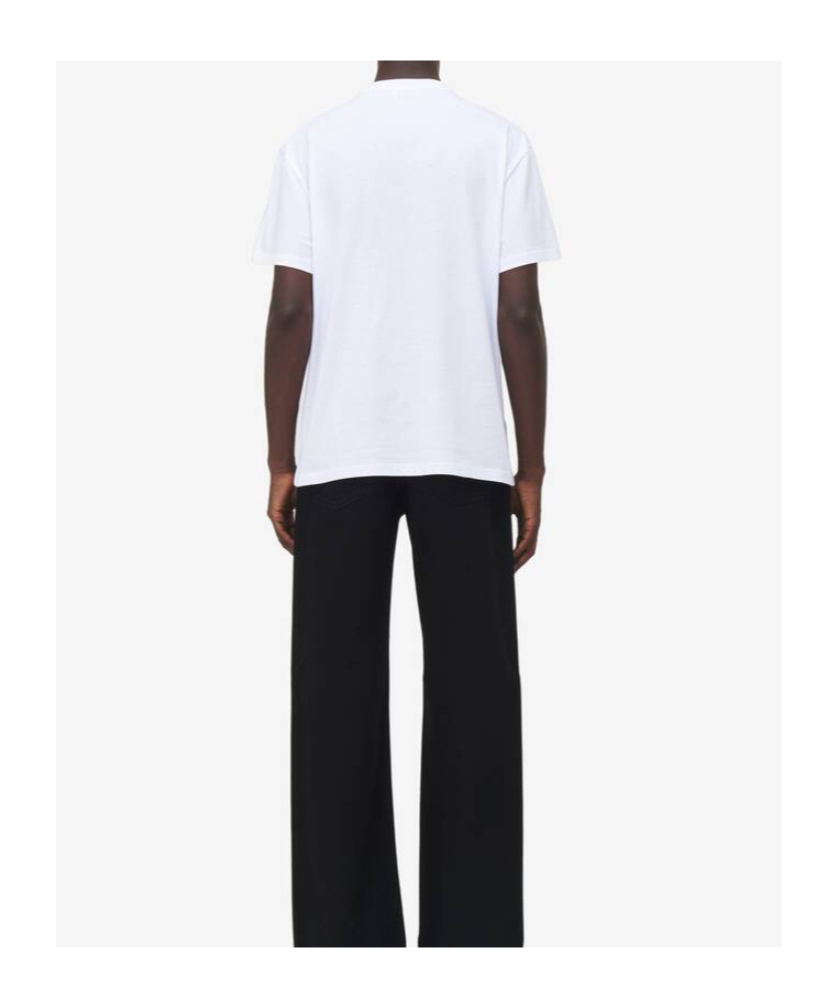 Alexander Mcqueen Logo Cotton T-shirt In White