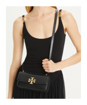Tory Burch Small Shoulder Bag Adjustable Strap In Black