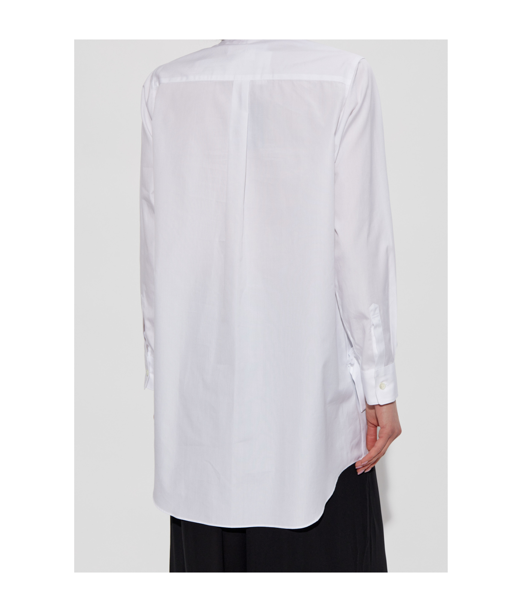 Shop Comme Des Garçons Ruffled-trim Shirt