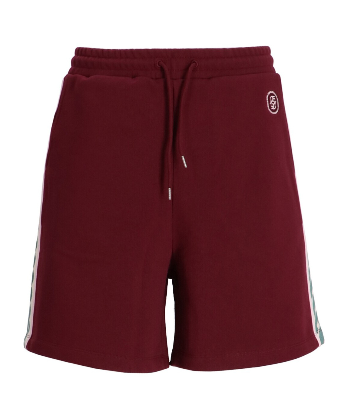Drôle De Monsieur Drawstring Shorts In Burgundy