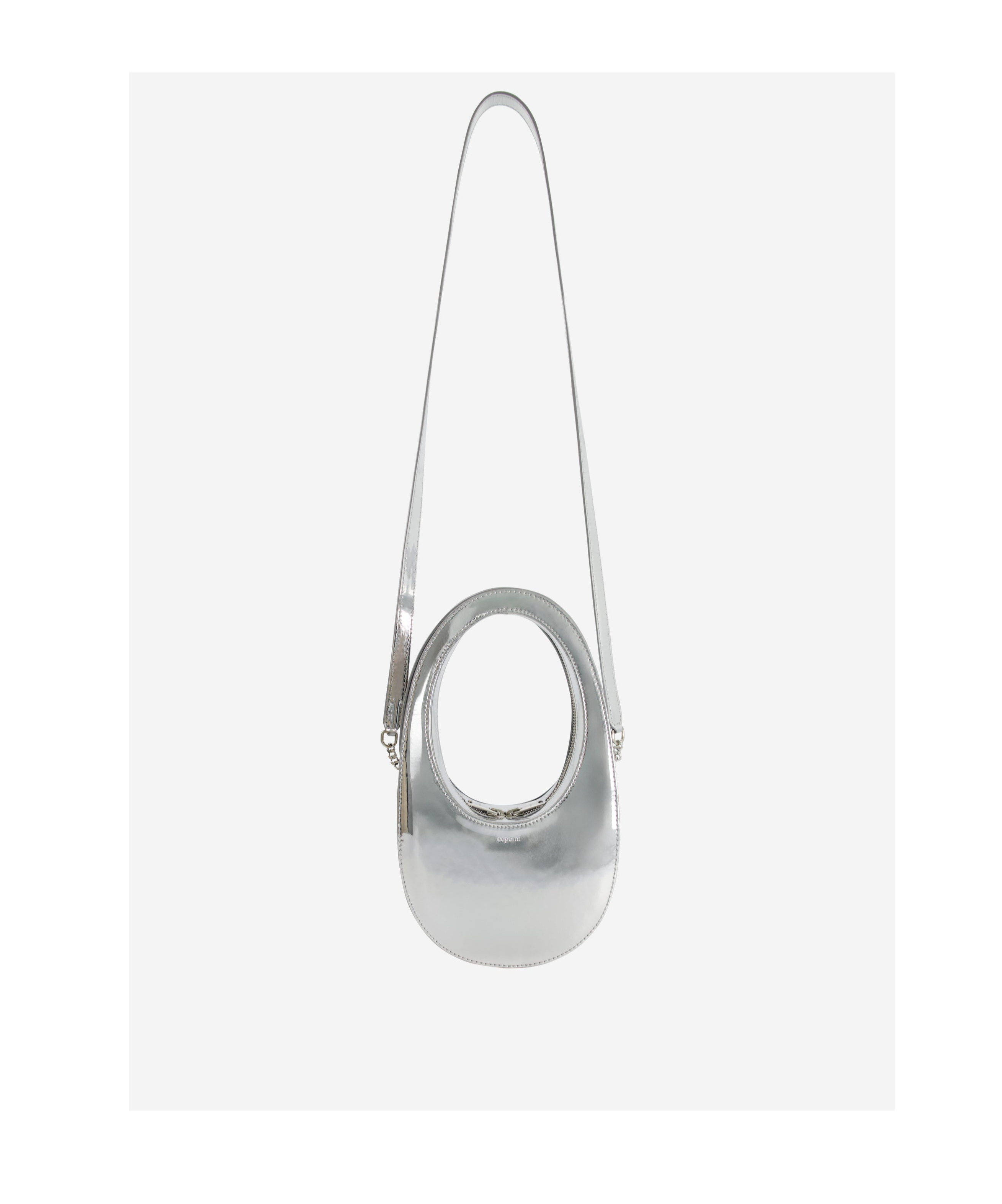 Coperni Mirror-mounted Mini Swipe Bag In White