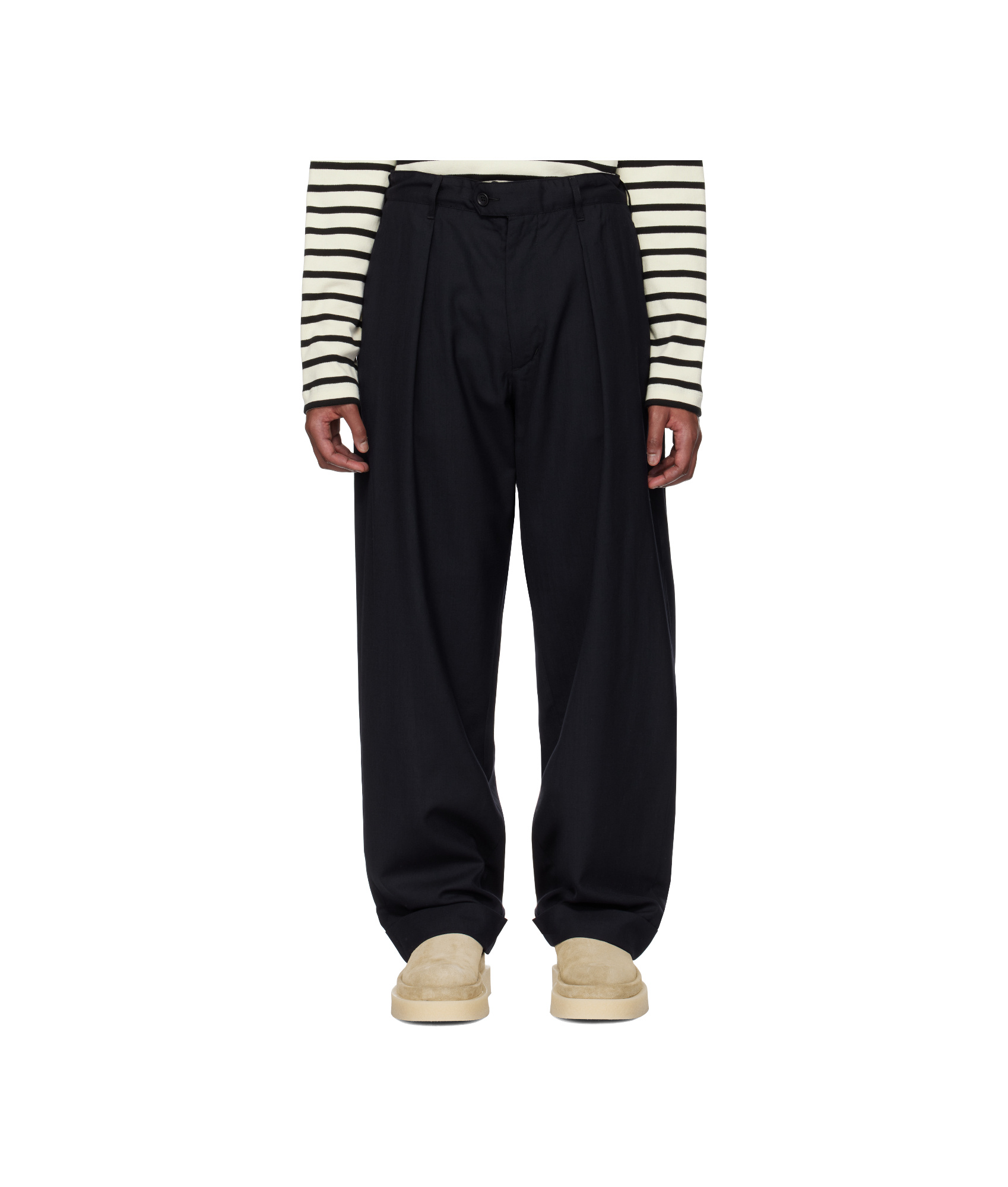 Engineered Garments Navy Gurkha Trousers In Navy Blue