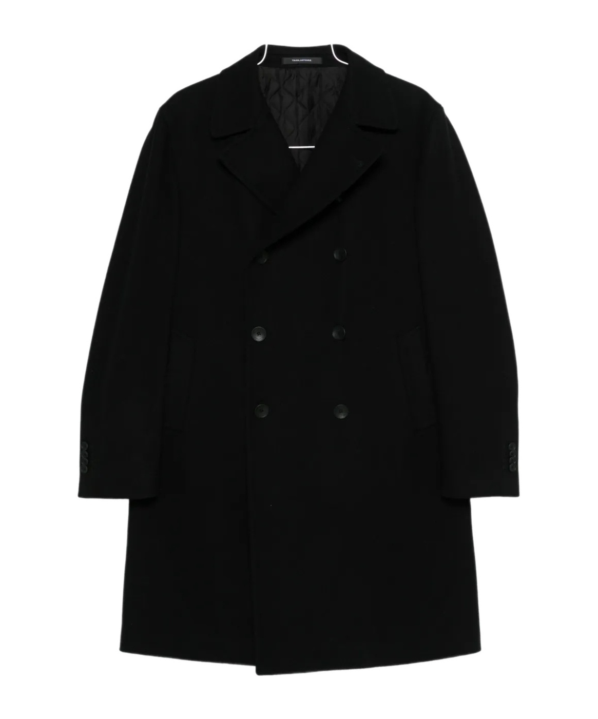 Tagliatore Arden Double-breasted Coat In Black