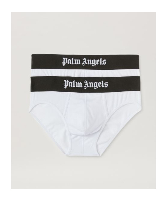 Palm Angels Logo Waistband Briefs In White