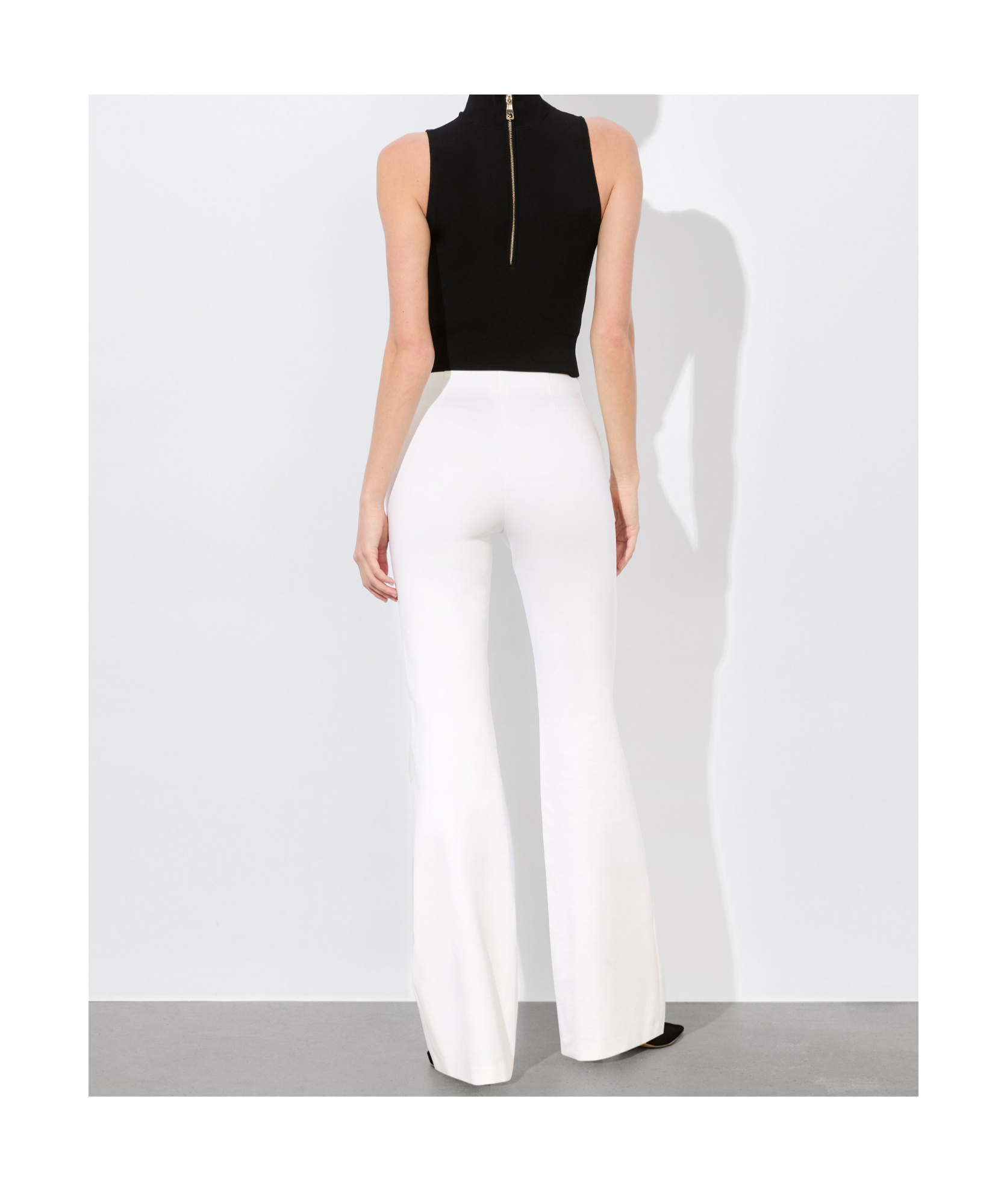 Alice And Olivia Yuki Trouser In Off-white