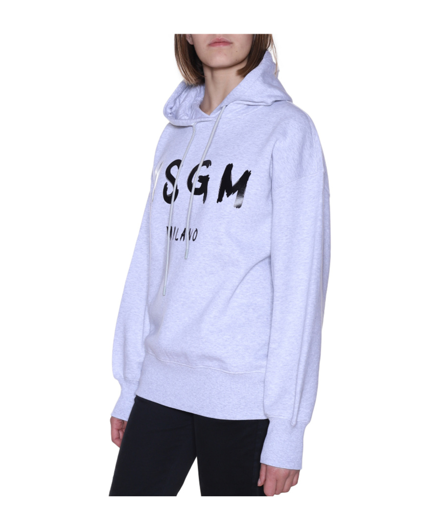 Msgm Logo Sweater In Blue