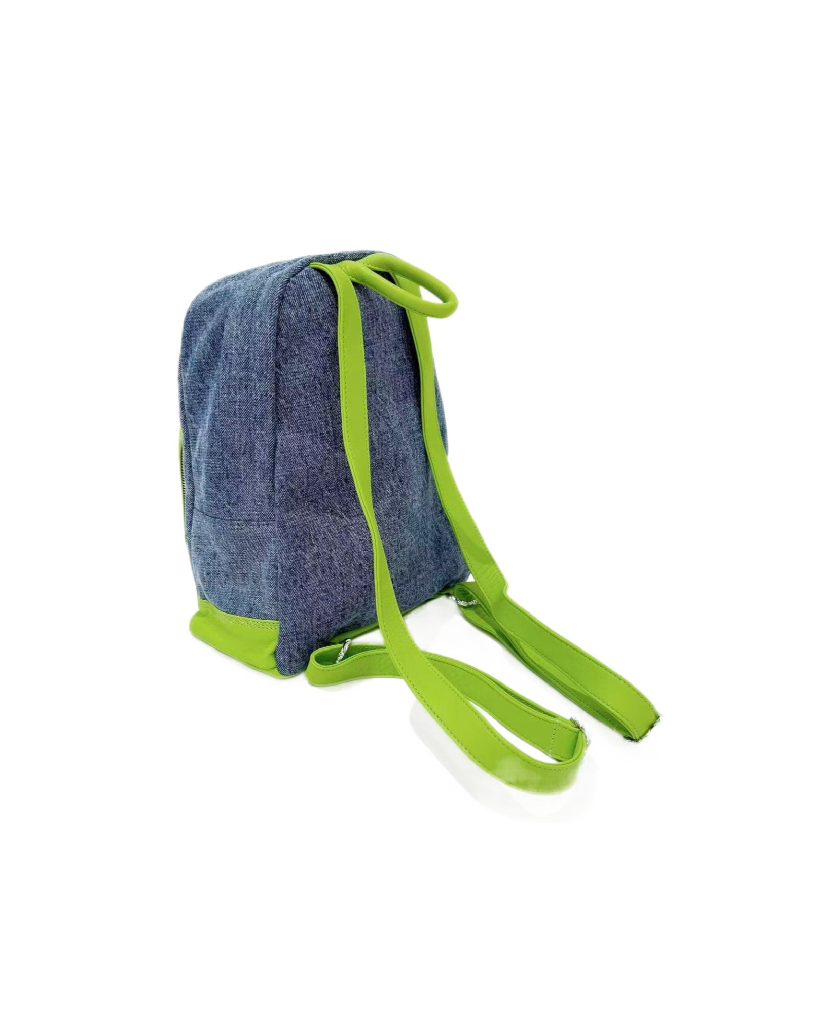 Chrome Hearts Cross Denim Backpack In Green