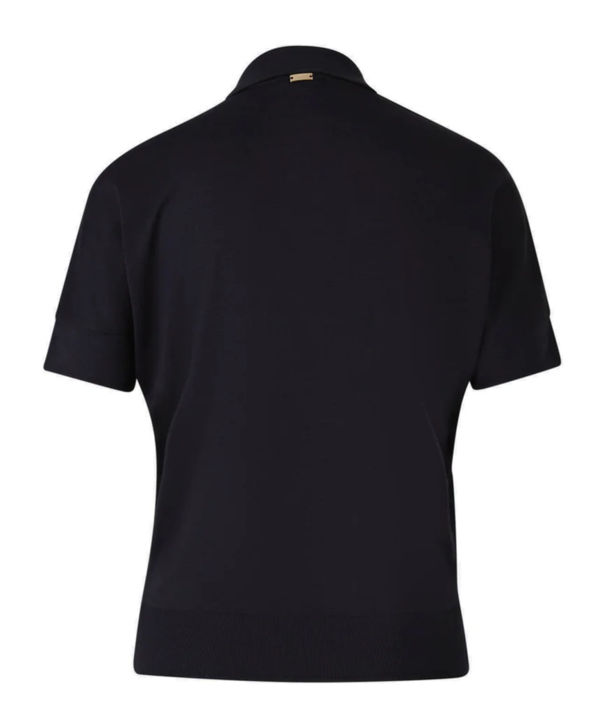 Herno Fine-knit T-shirt In Black