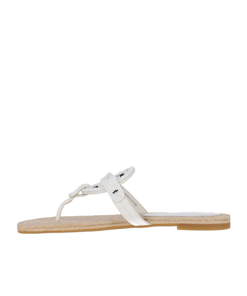 Tory Burch Flat Flip-flops In White