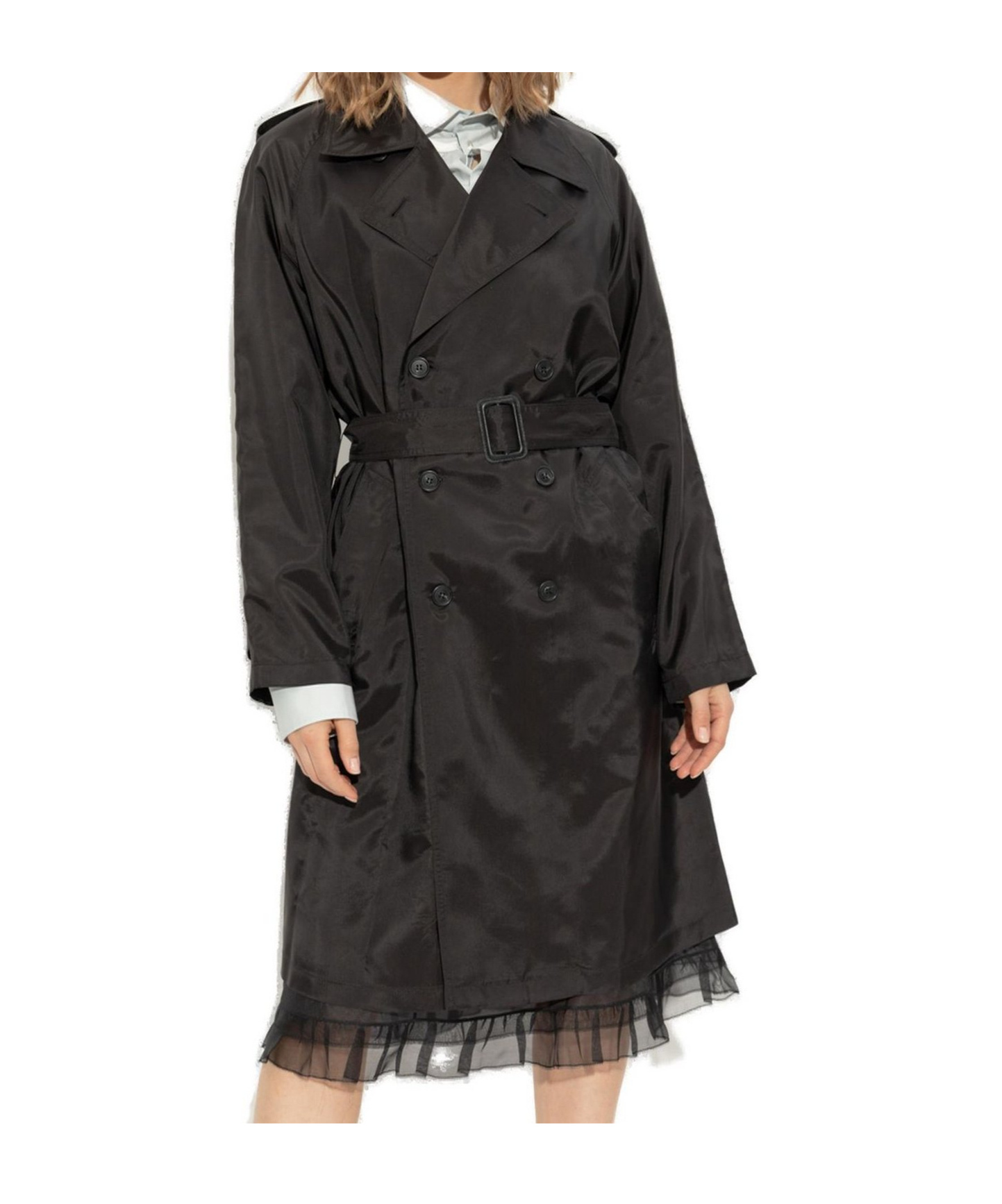 Mm6 Maison Margiela Double-breasted Trench Coat