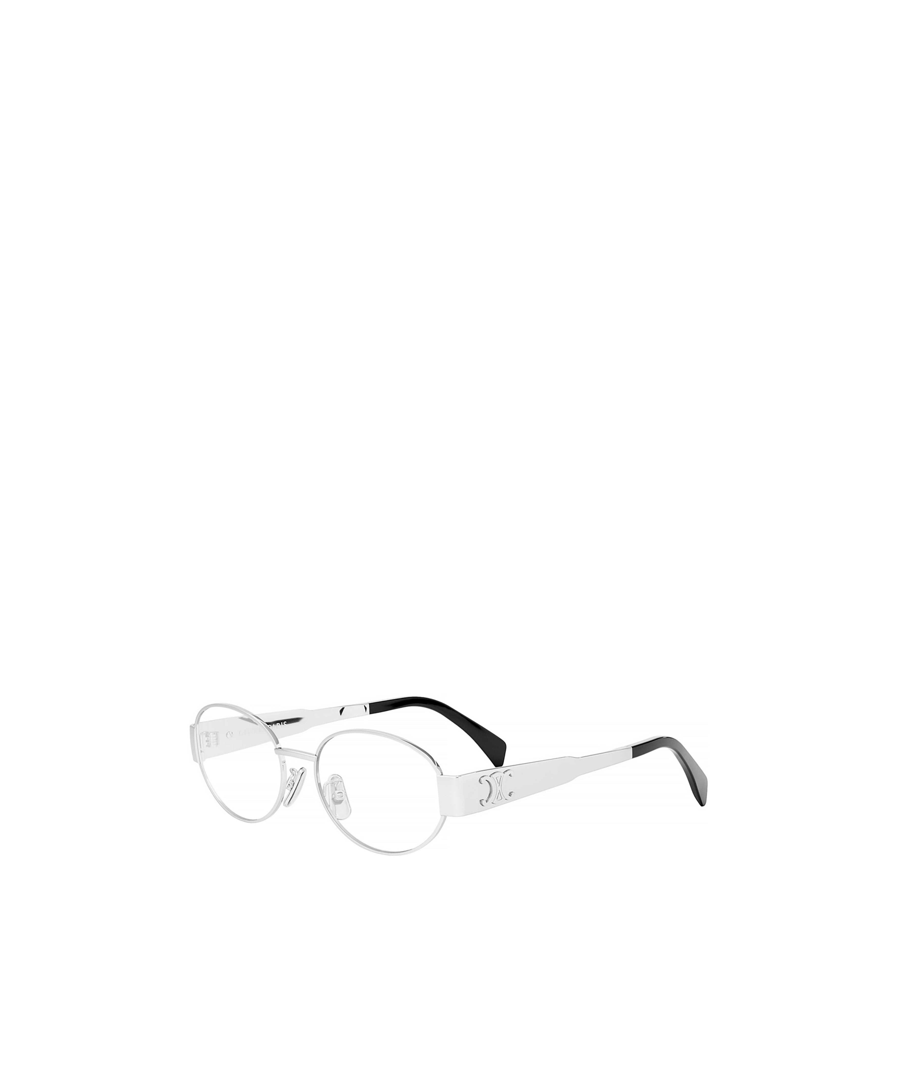 Celine Logo Flat Mirror In White