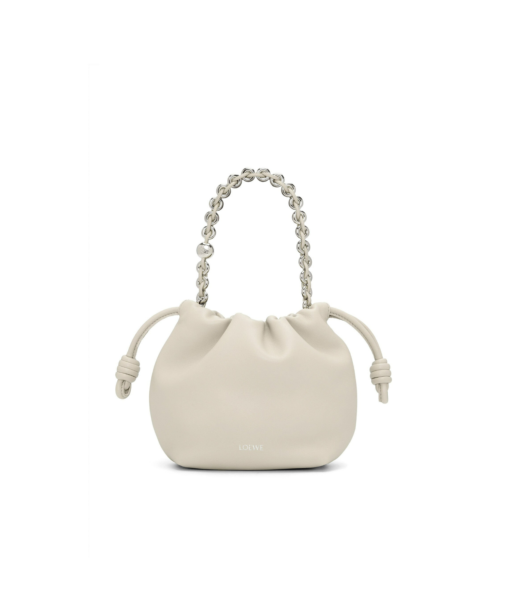 Loewe Mini Flamenco Shoulder Bag In Nude