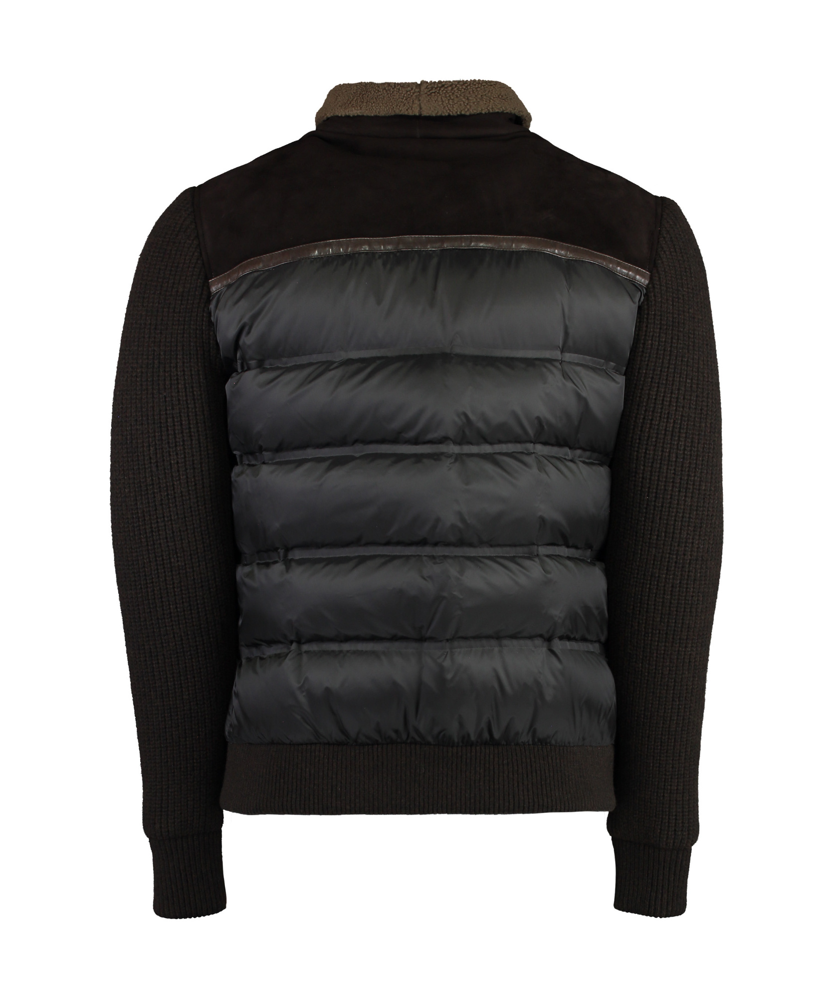 Moorer Splicing Design Down Jacket In Black