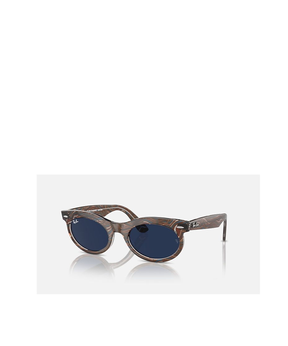 Ray Ban Wayfarer Oval Speed Shift Glasses In White