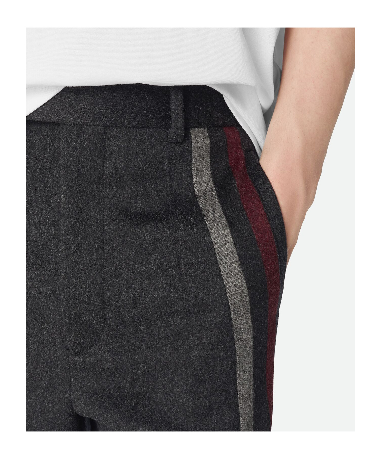 Bottega Veneta Wool And Cashmere Pants In Black