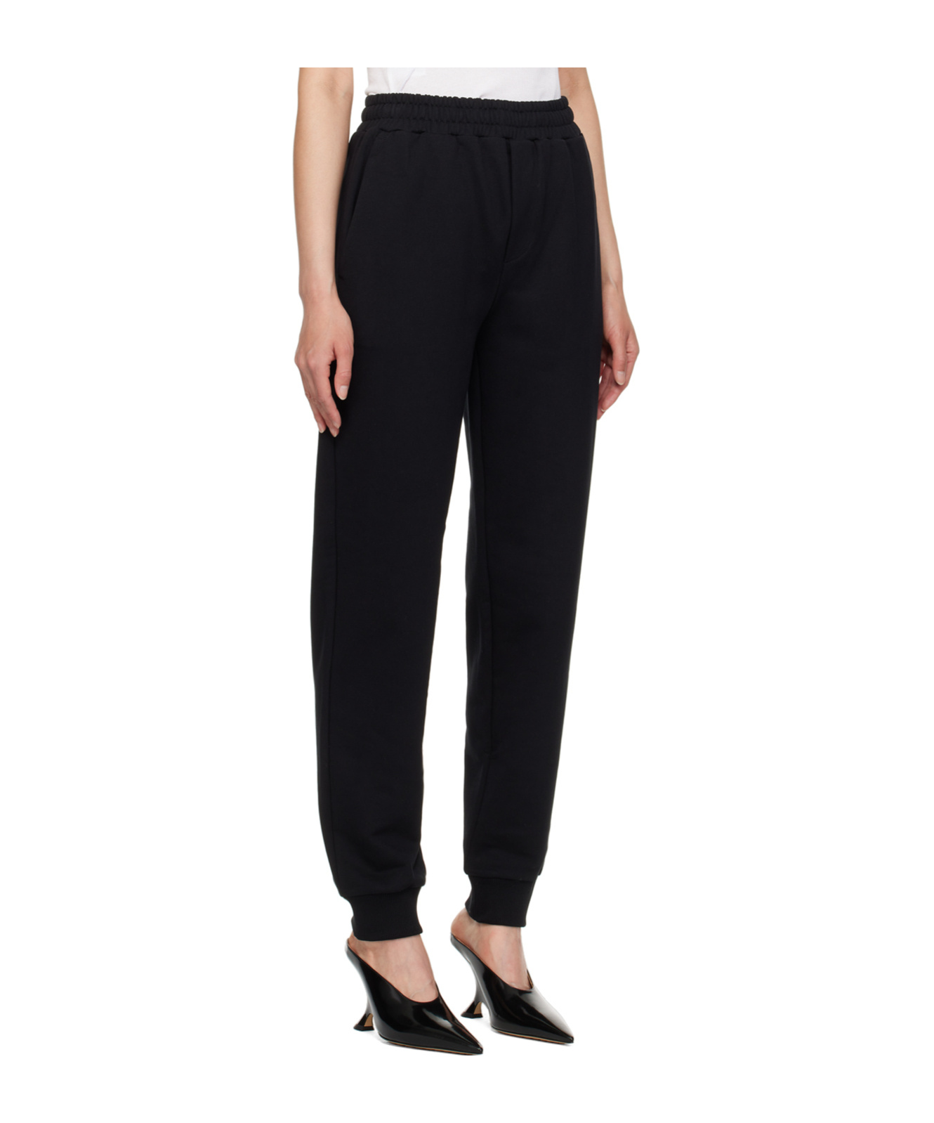 Helmut Lang Elastic Waist Sweatpants In Black