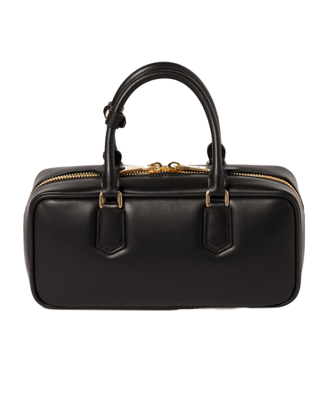 Miu Miu Mini Arcadie Leather Top-handle Bag In Black