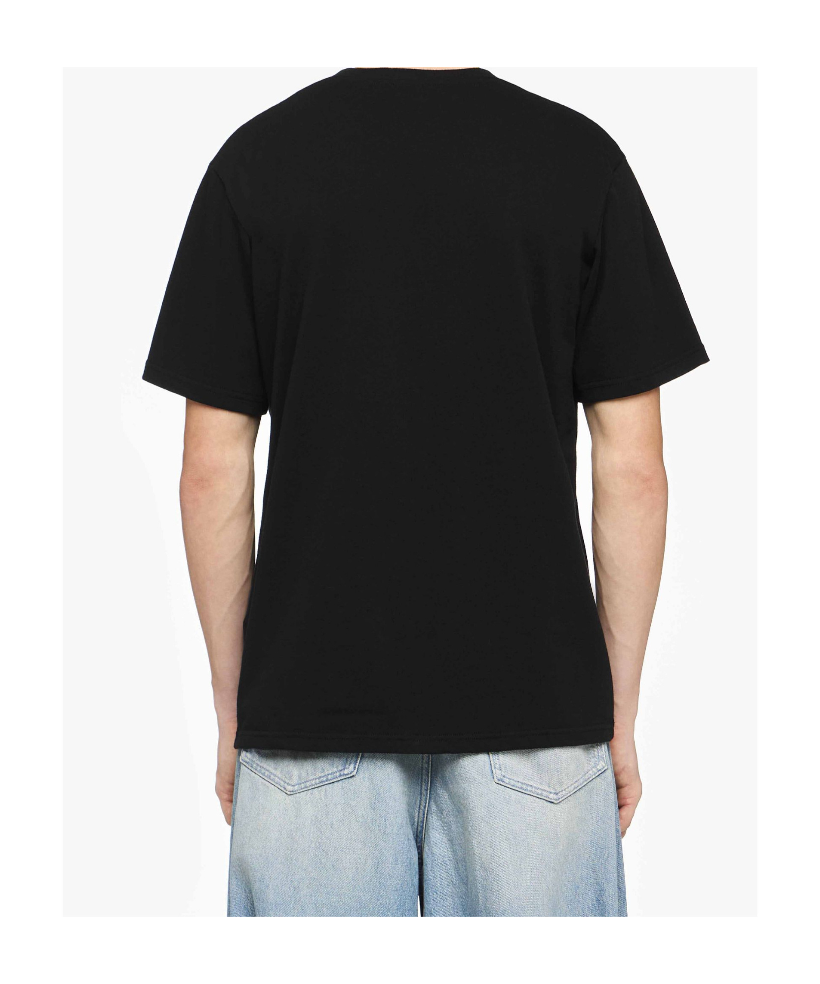 Jw Anderson Men Short Sleeves T-shirt With Logo In Black