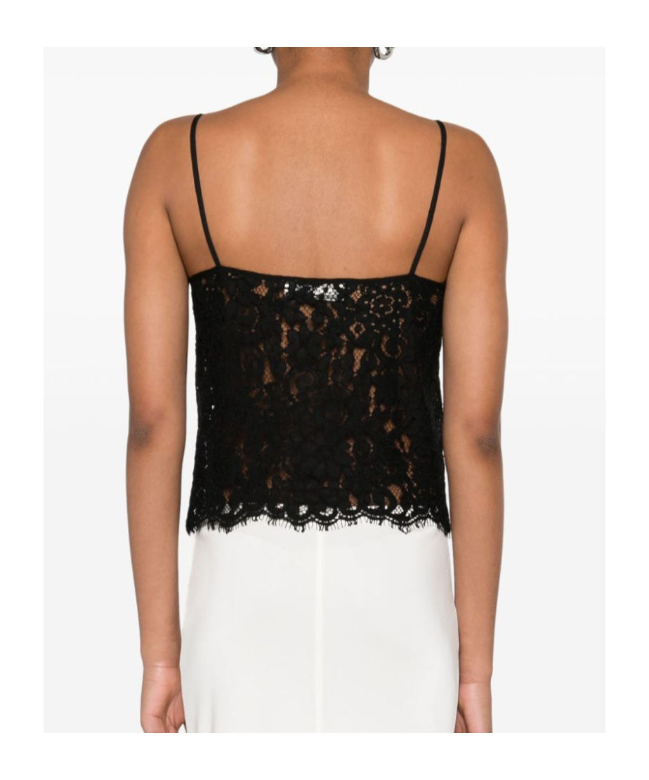 BLUMARINE FLORAL-LACE TANK TOP 