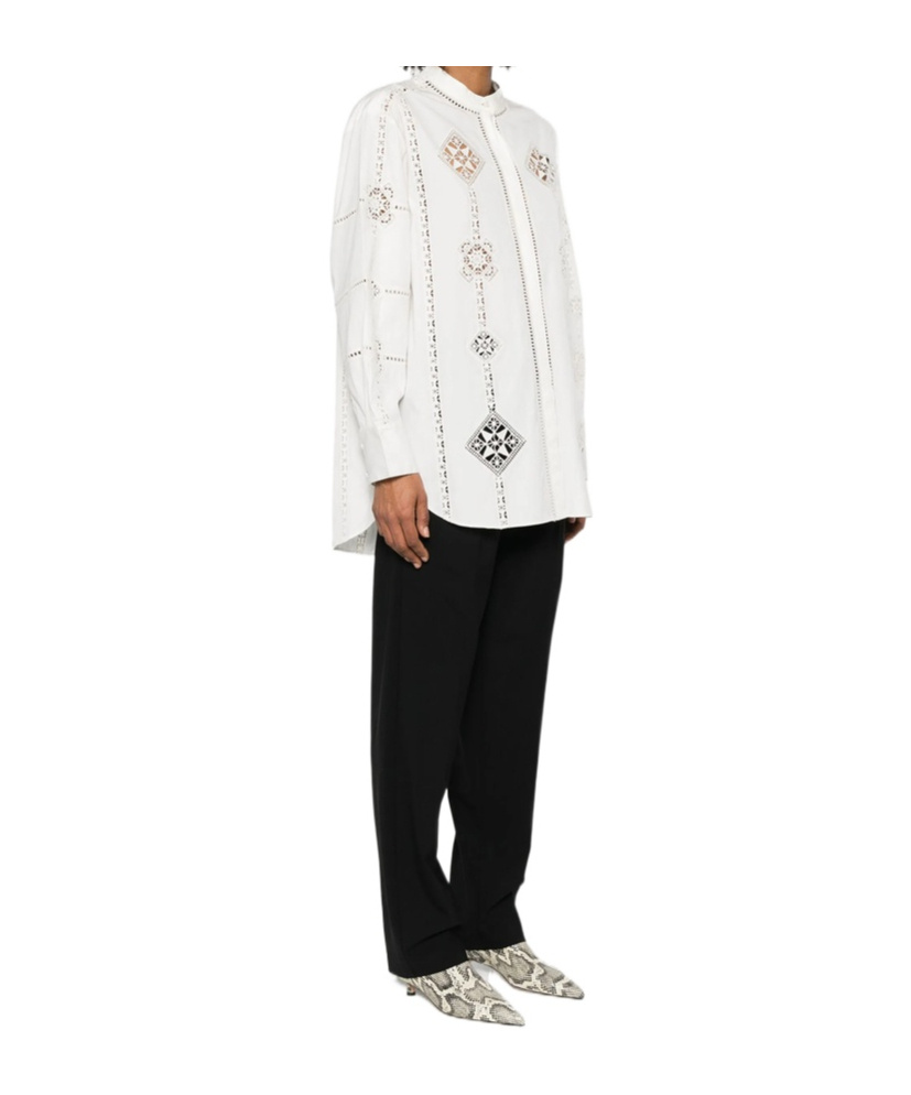 Isabel Marant Round-neck Shirt In White