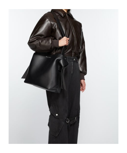 Acne Studios Musubi Midi Shoulder Bag In Black
