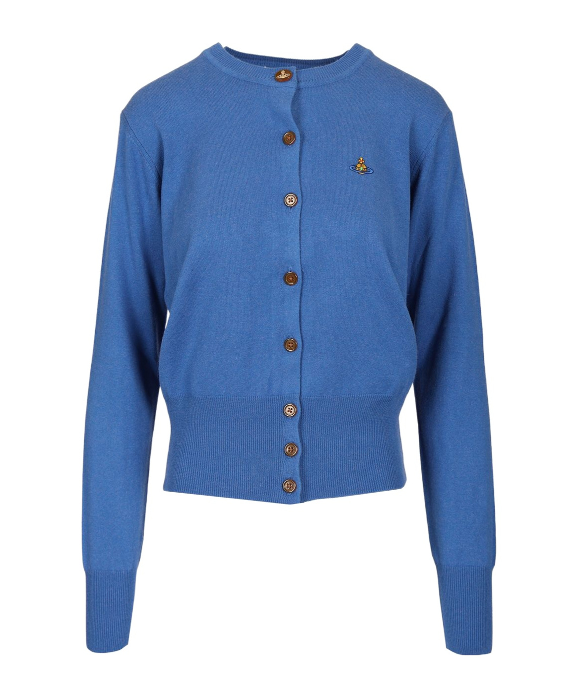 Vivienne Westwood Orb-embroidered Fine-knit Cardigan