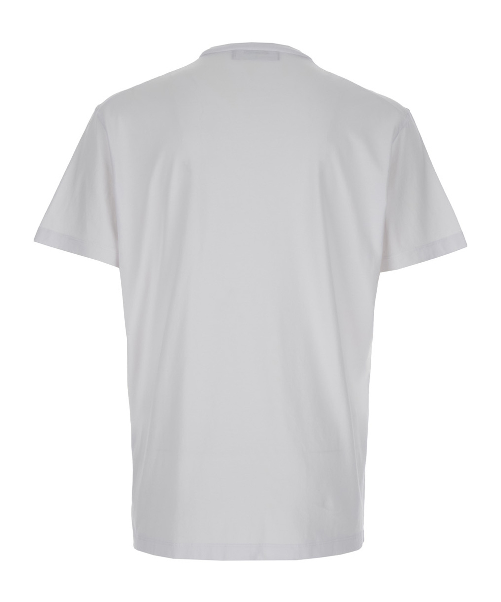 Dsquared2 Cool Fit Velvet Logo T-shirt In White