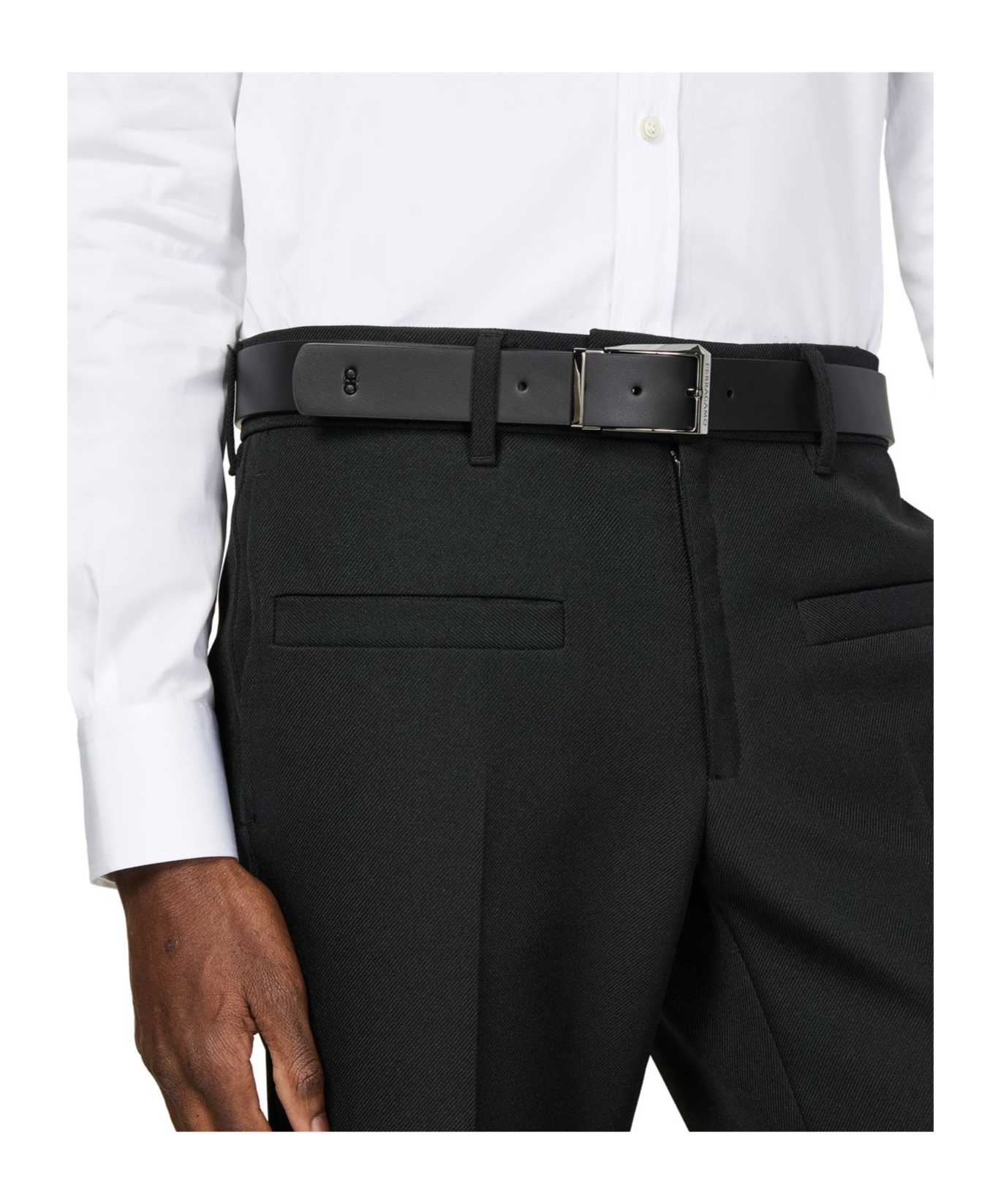 Ferragamo Reversible Belt In Black